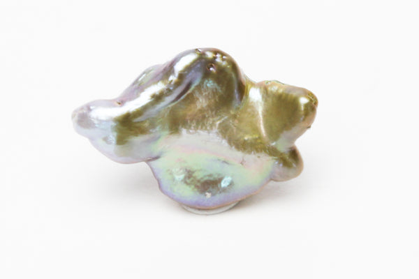 lavender and bronze unusual shape pearl