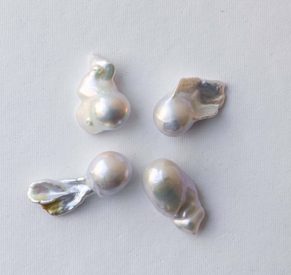 Flameball Chinese Freshwater pearl, set of 3