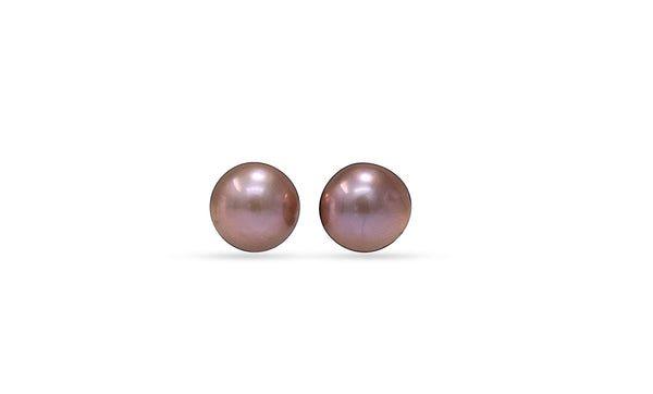 Pink Mauve Japan Kasumi Pearls pair