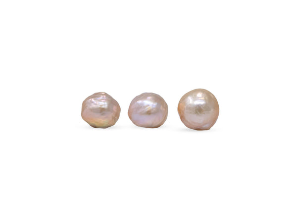 3 pearl lot of Sherbert Japan Kasumi Pearls