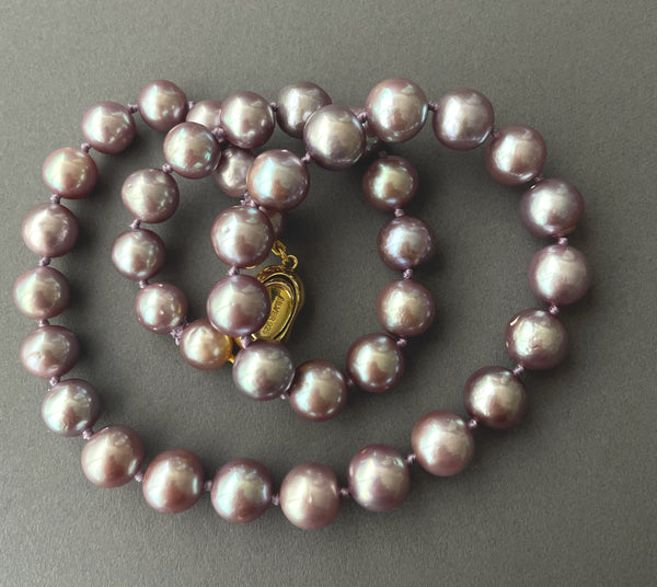 lovely little lavender pearl necklace