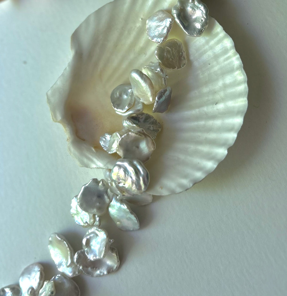 Classic White Big Petal Pearl Strand – Pacific Pearls