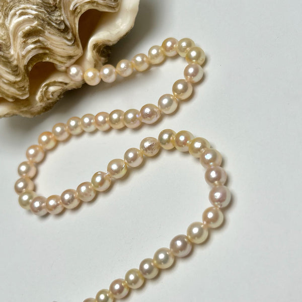 6.5-8.9mm Japan Akoya pearl strand