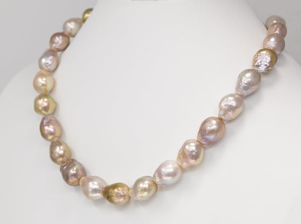 Flameball Pastels Chinese freshwater pearl necklace