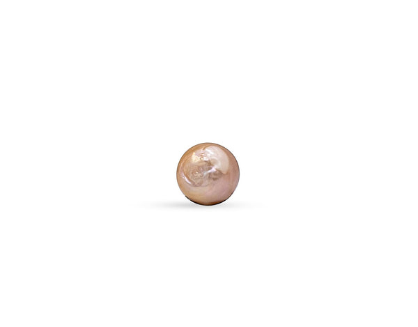 Peach High Dome Button Japan Kasumi pearl