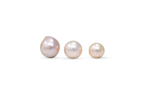 3 pearl lot of japan kasumi medley pearls