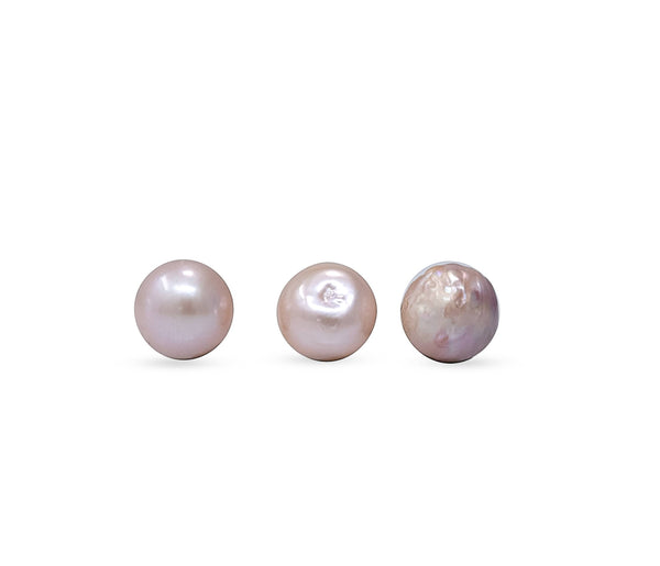 3 pearl lot of rose pink japan kasumi pearls