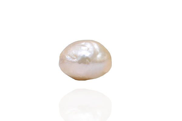 Light Apricot Oval Japan Kasumi pearl