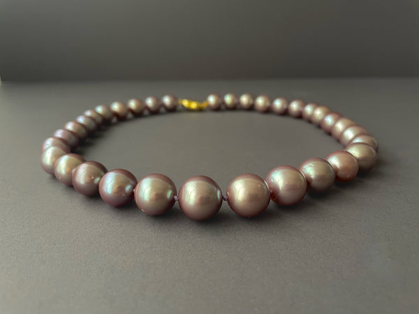 regal lavender pearl necklace